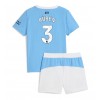 Manchester City Ruben Dias #3 Heimtrikotsatz Kinder 2025-26 Kurzarm (+ Kurze Hosen)